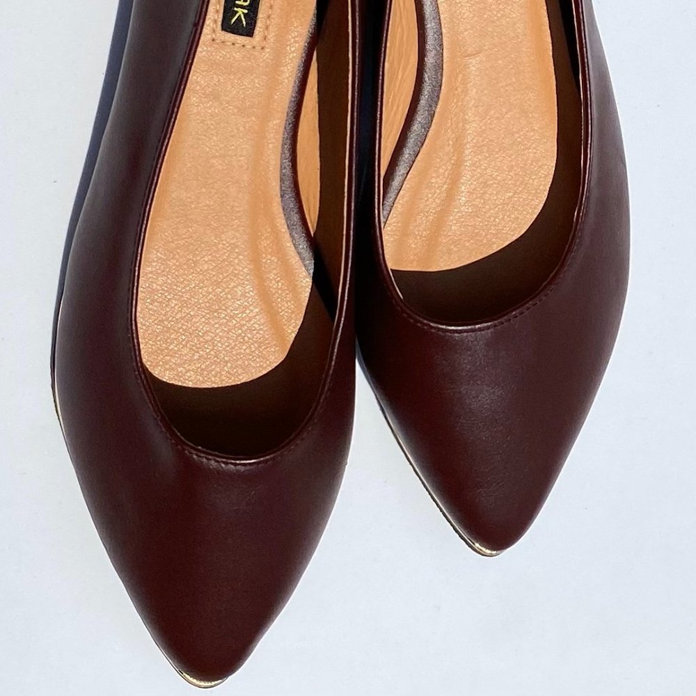 CINAK Comfort Timeless Mary Jane Women's Pointed Dress Shoes BROWN 6 US